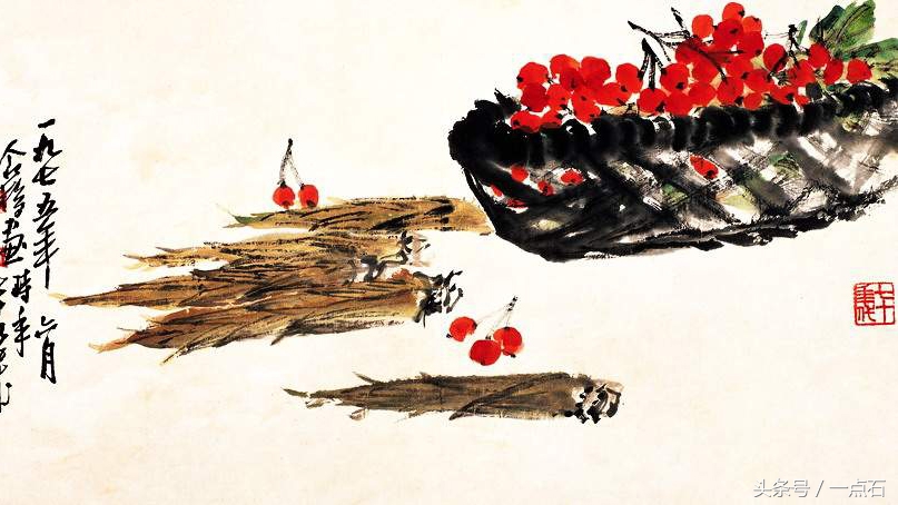 王个簃花鸟画,王个簃诗词