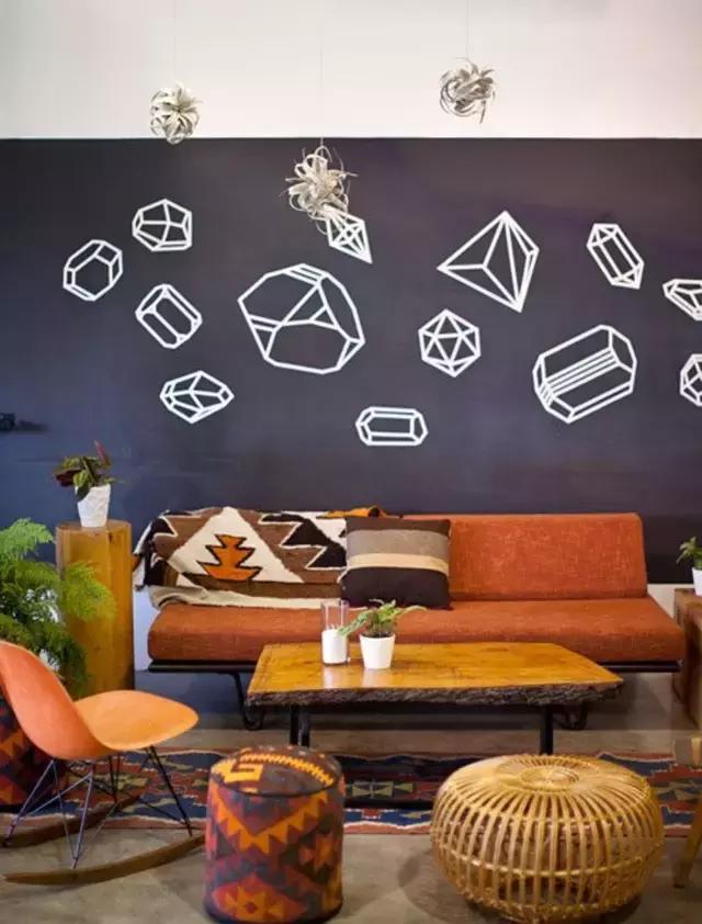 装饰胶带创意用法,胶带纸装饰墙壁