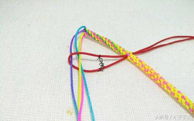 爱心铜钱红绳编织手链,十里桃花爱心红绳手链编织