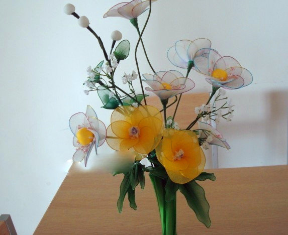 丝网花手工教程,情人节玫瑰花单支丝网花