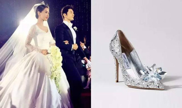 刘诗诗中式婚鞋,刘诗诗代言什么鞋