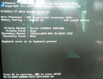 开机自检报错,开机错误提示以及处理方法
