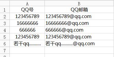 excel怎么把qq邮箱换成qq号,excel表如何将qq号转成邮箱