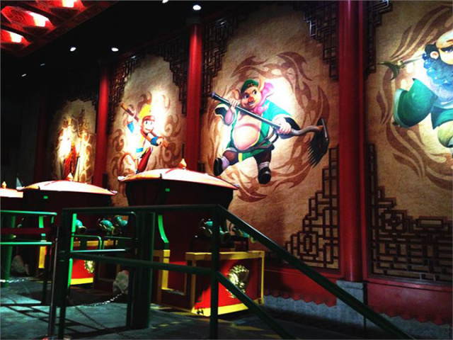 鱼游白沙洲,万达电影乐园汉秀双骄亮灯