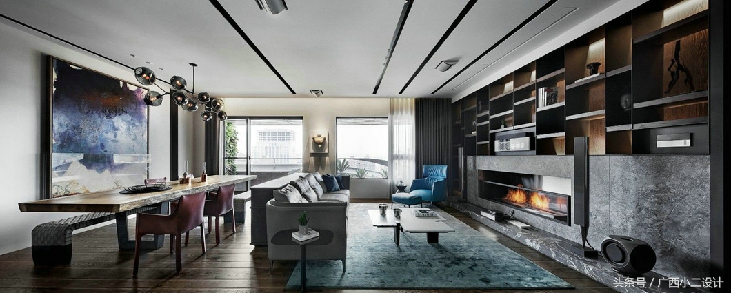 房屋装修风格效果图餐厅客厅一体,各种房间风格装修效果图