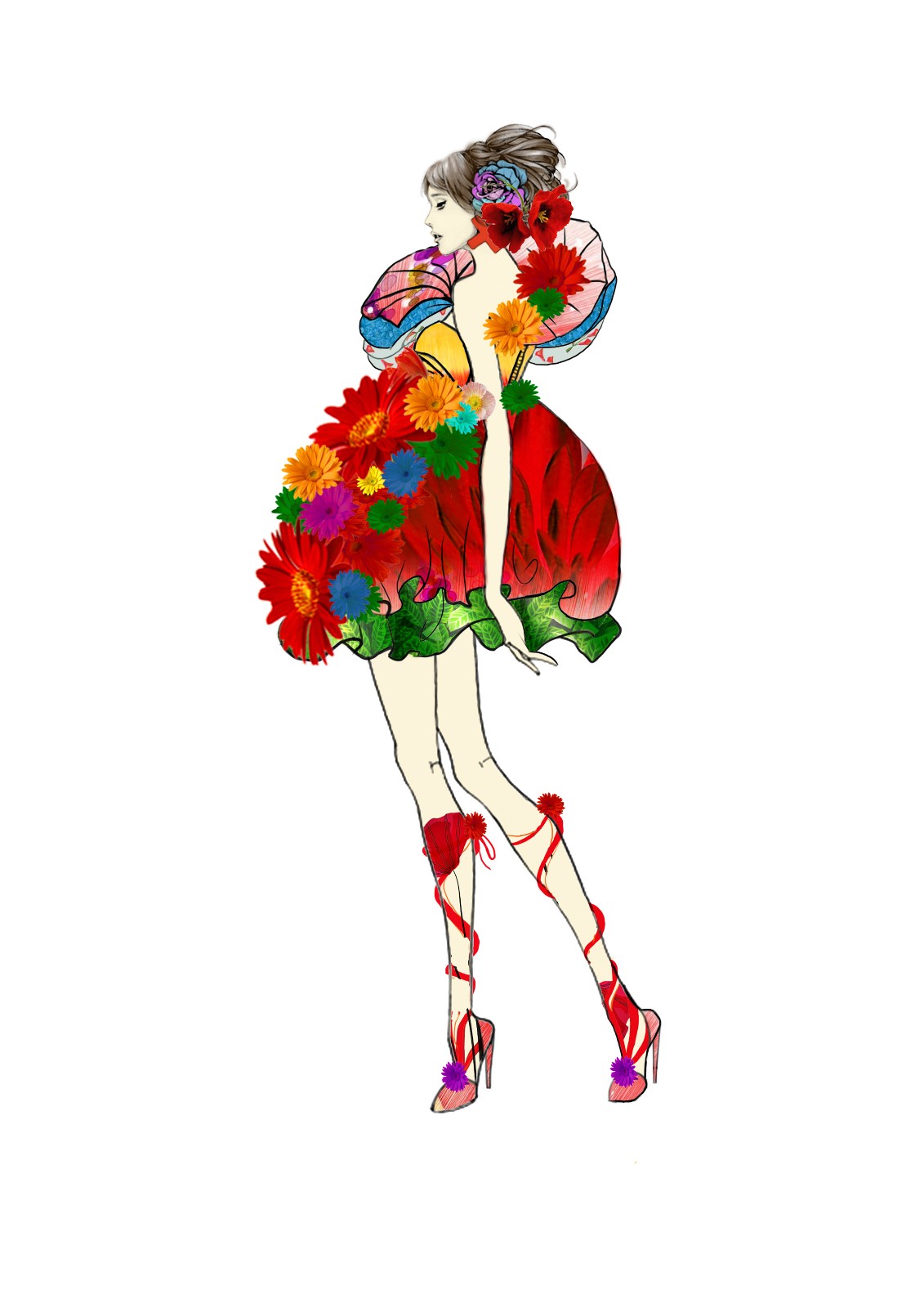 演出服定制声乐老师,设计感演出服