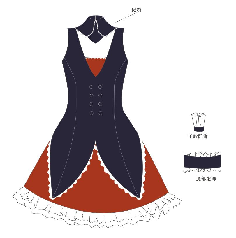 演出服定制声乐老师,设计感演出服