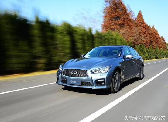 英菲尼迪q50l豪华运动版上路,英菲尼迪q50l与雷克萨斯es200对比