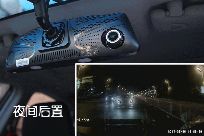 行车保姆秒杀*子狗电**，10寸屏善领X798TS后视镜评测