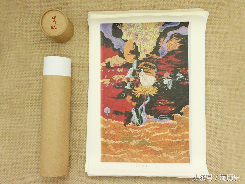 90插画师以200幅作品绘制诗经,最美楚辞的插画