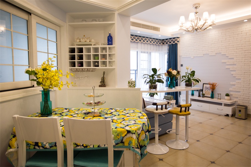 北欧小清新装修风格复式楼,深圳百合盛世二手房复式6室