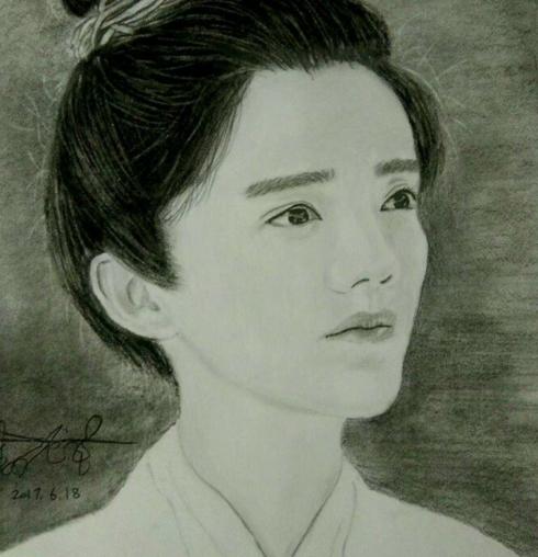 素描明星头像高清图片,很丑但一眼能认出的明星素描