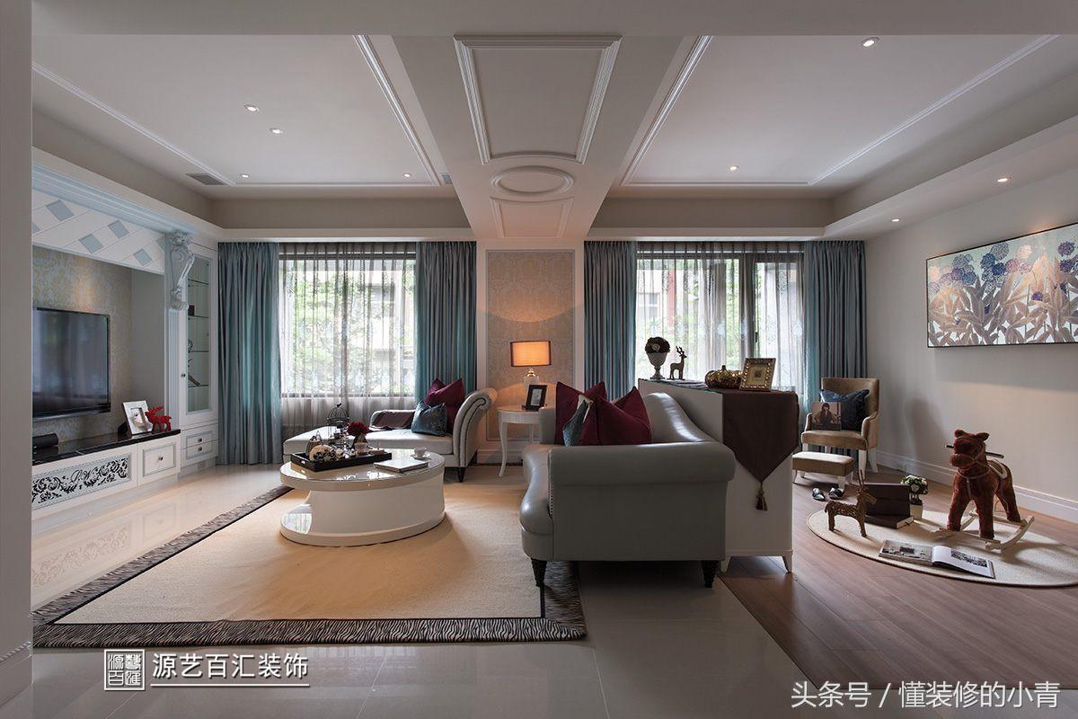 太原国雅城装修效果图,国雅城139平装修