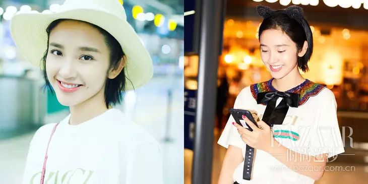 唐艺昕短发刘海,唐艺昕的短发造型