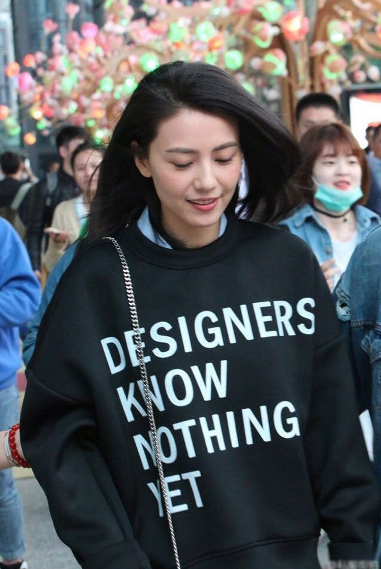 杨幂帽衫,杨幂同款蓝色拉链帽衫