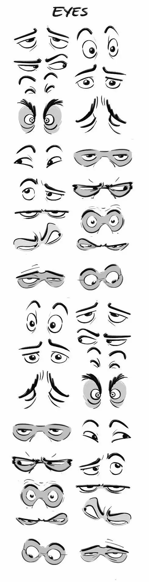 没有眼睛漫画人物怎么画,漫画人物手绘女生眼睛超简单