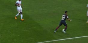 过人内马尔桑托斯,内马尔戏耍过人被打