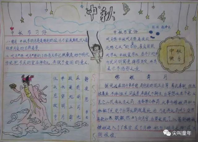 中秋节的灯笼简单又漂亮创意,中秋手工灯笼手抄报文字