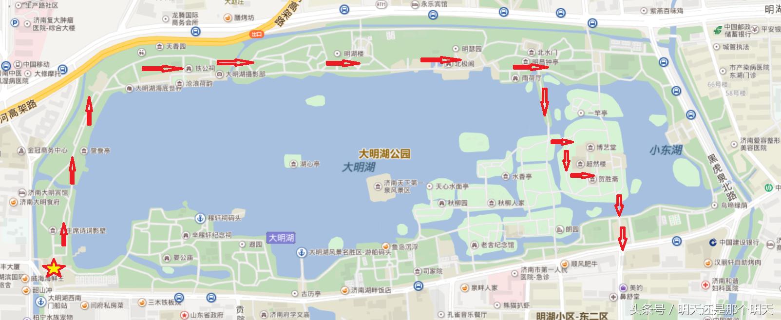 大明湖一城山色半城湖对联照片,一城山色半城湖大明湖对联