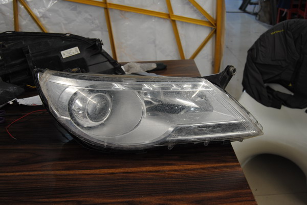 东莞途观改灯双光透镜多少钱,海拉大灯途观