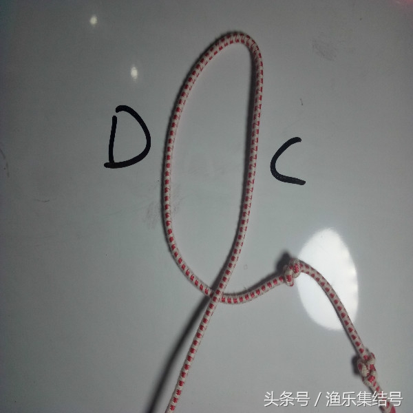 钓鱼主线绑竿稍绳结打法,主线与鱼竿竿稍的另类绑法