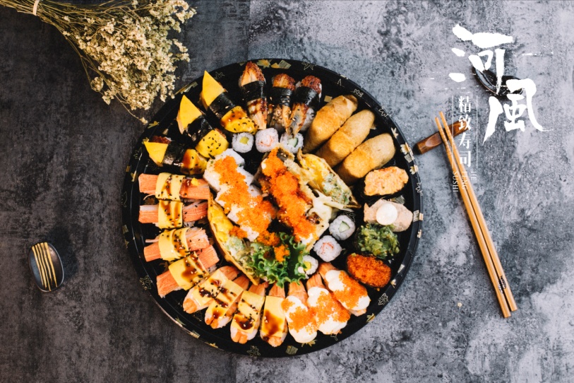 最好吃的寿司品牌外卖,河风精致寿司