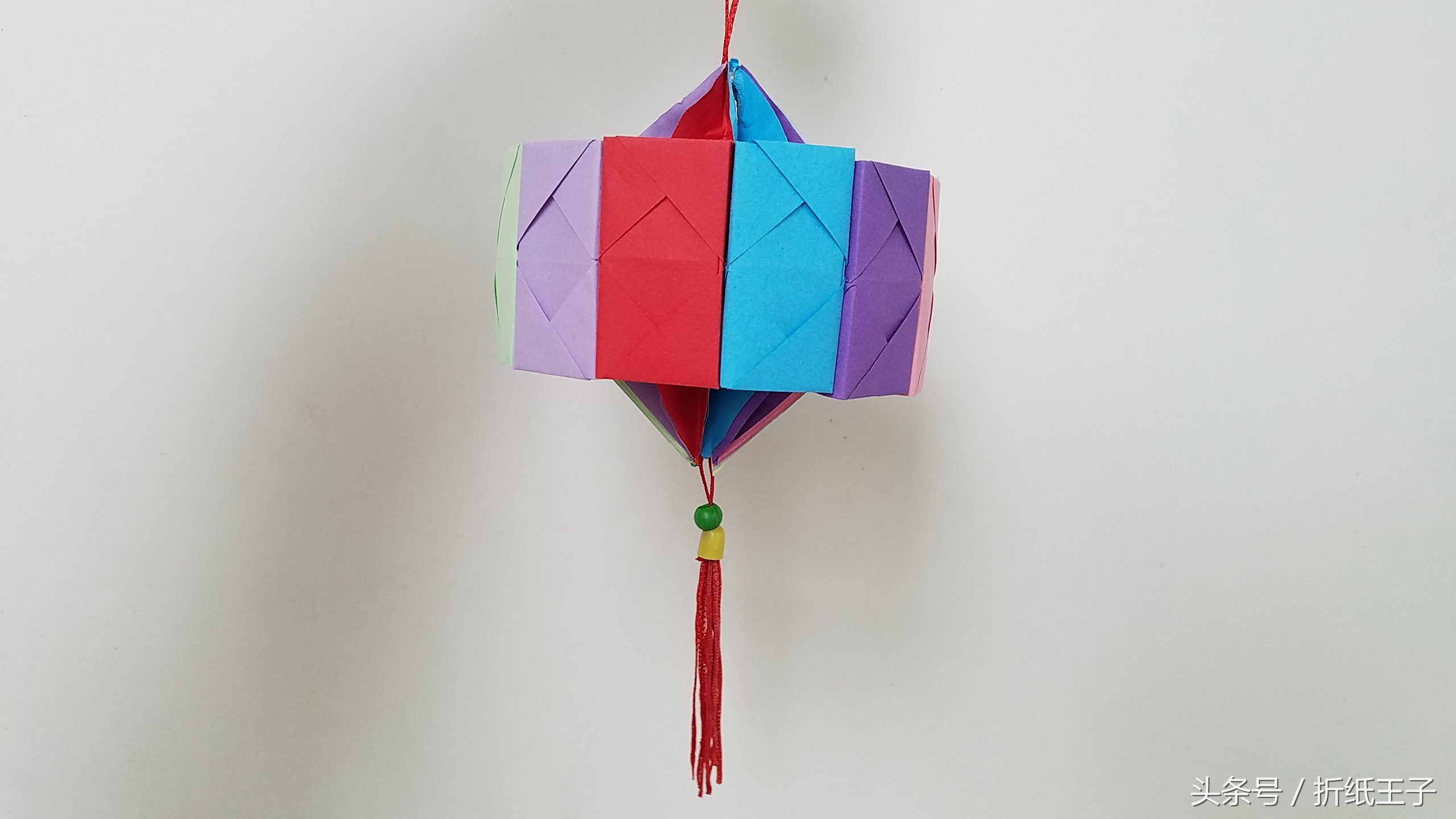 怎么折纸灯笼教程,手工折纸花朵灯笼