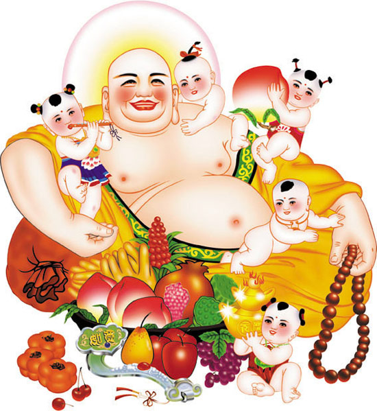 一眼弥勒，大肚能容，忍为高，和为贵，让心不染尘埃。