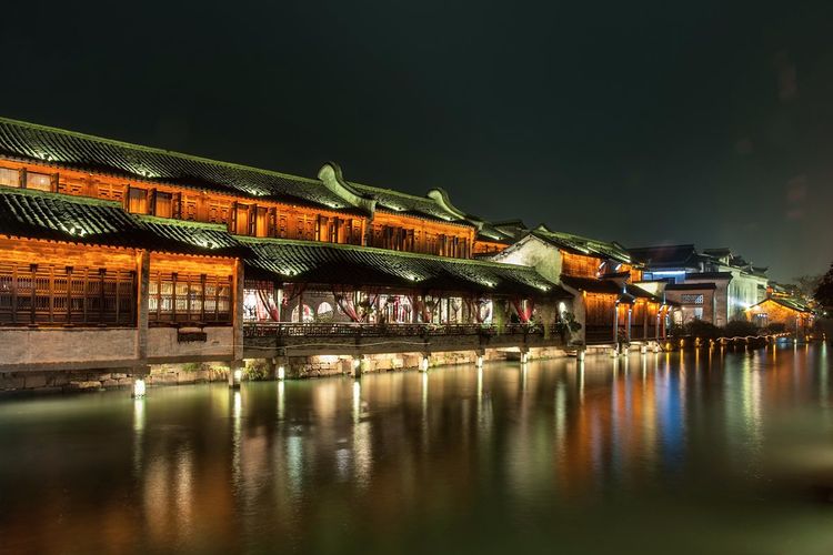 江南水乡乌镇诗情画意,江南水乡乌镇落日余晖