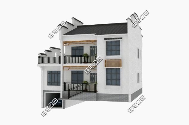 11x8米二层农村小别墅另带柴火房,农村自建房二层小别墅需要多少砖