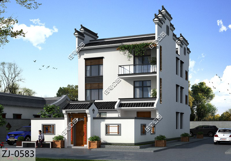 徽派农村别墅设计,农村徽派别墅设计方案