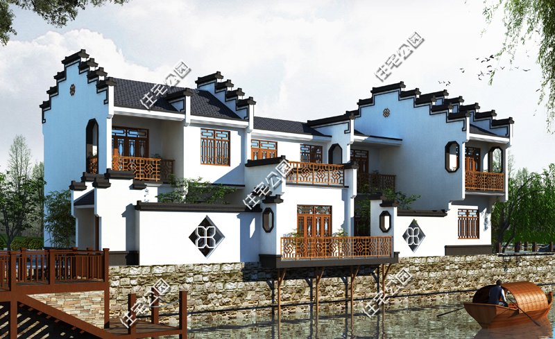 徽派农村别墅设计,农村徽派别墅设计方案