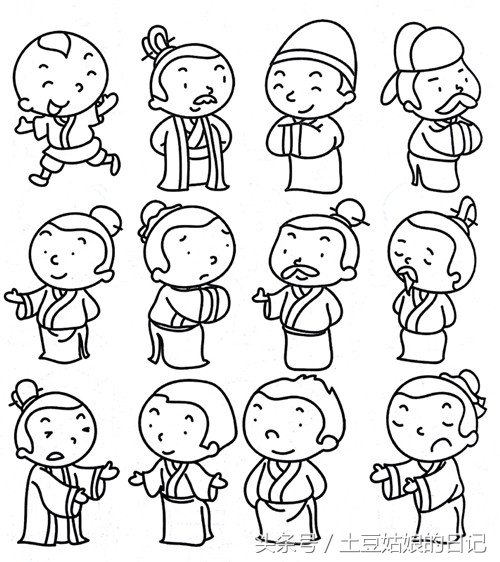简笔画初学幼儿5-6岁人物,简笔画大全小孩在做作业的场景