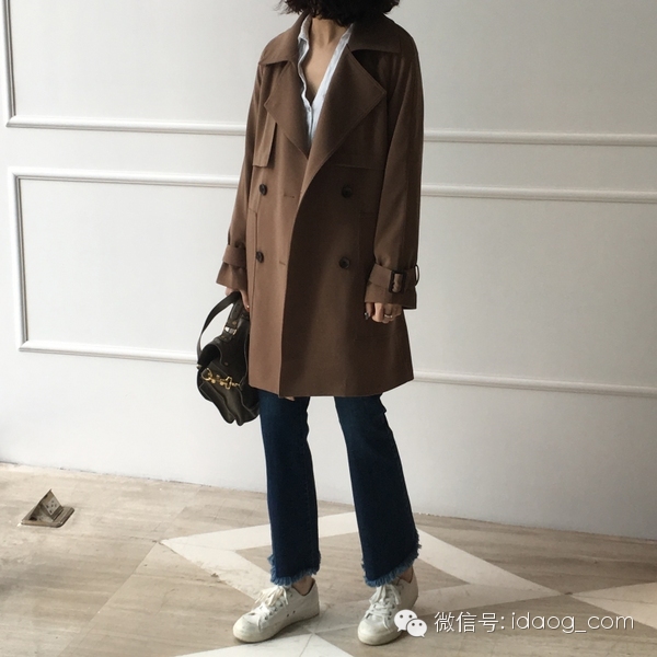 春天女士风衣简单大气,薄款风衣女运动