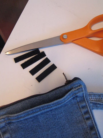 旧牛仔裤改造收纳袋教程,废旧牛仔裤手工改造收纳袋的做法