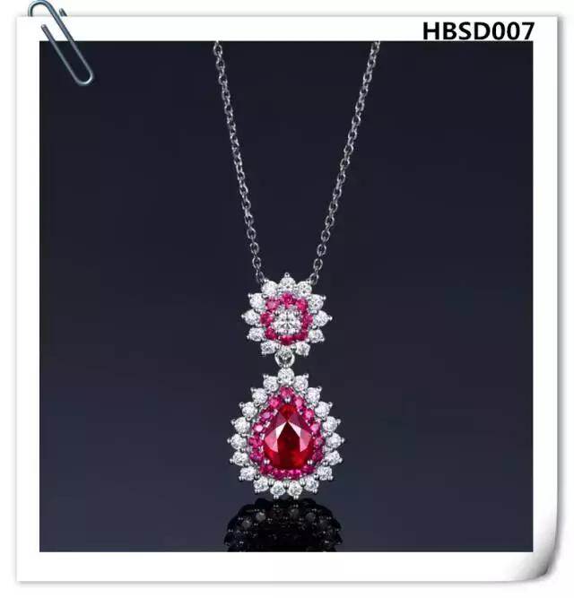 翡翠水滴吊坠款式图片,水滴红宝石吊坠天然彩色宝石正品