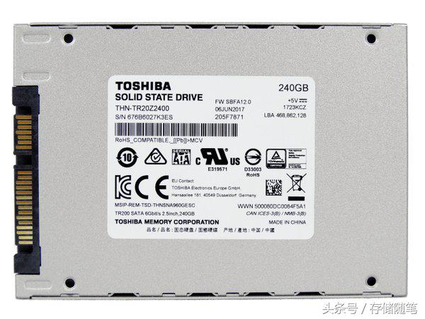 东芝tr200固态硬盘拆解测试,东芝固态硬盘q200评测