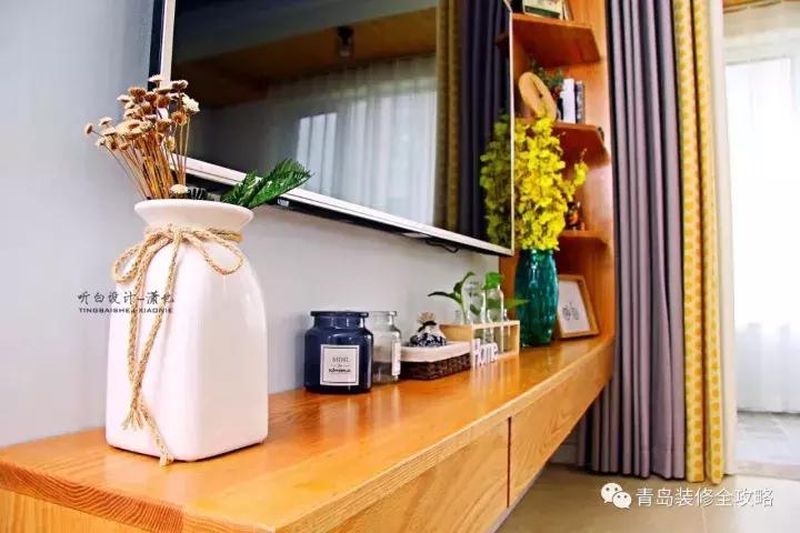 北欧风小户型三室一厅75平方米,唐岛one116平