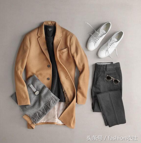 男生卡其色大衣怎么搭配,呢子大衣搭配男生鞋子