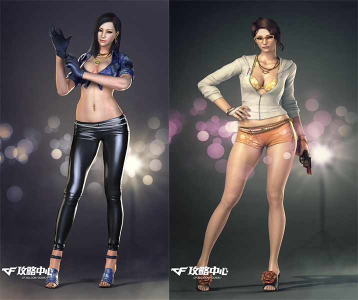 cf战术攻防女角色被打倒合集,盘点cf端游所有女角色