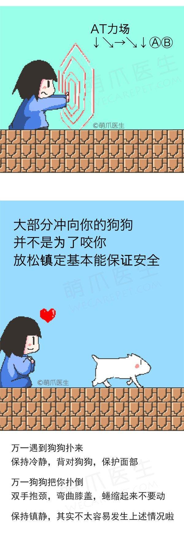 遇到狗狗攻击怎么办,遇到狗攻击人怎么自救卡通