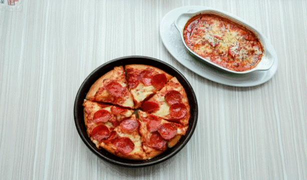 我以为必胜客的秀上全是行走的披萨，没想到却被美到……