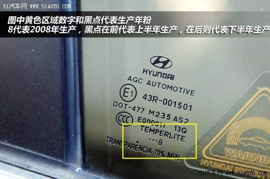 怎么看轿车玻璃出厂日期,如何从车子上看生产日期