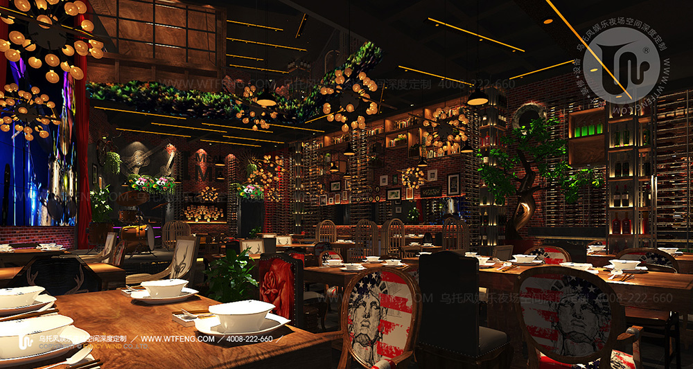 200平县城音乐餐吧设计,清吧音乐餐厅设计