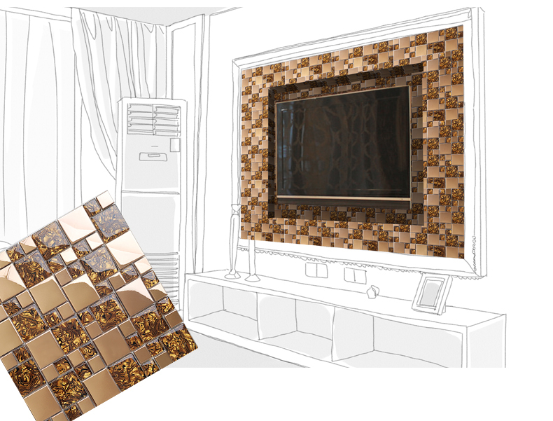 瓷砖墙面贴马赛克,墙面马赛克瓷砖效果图片大全