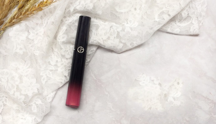 阿玛尼101黑管哑光口红,阿玛尼红管206唇釉深唇试色