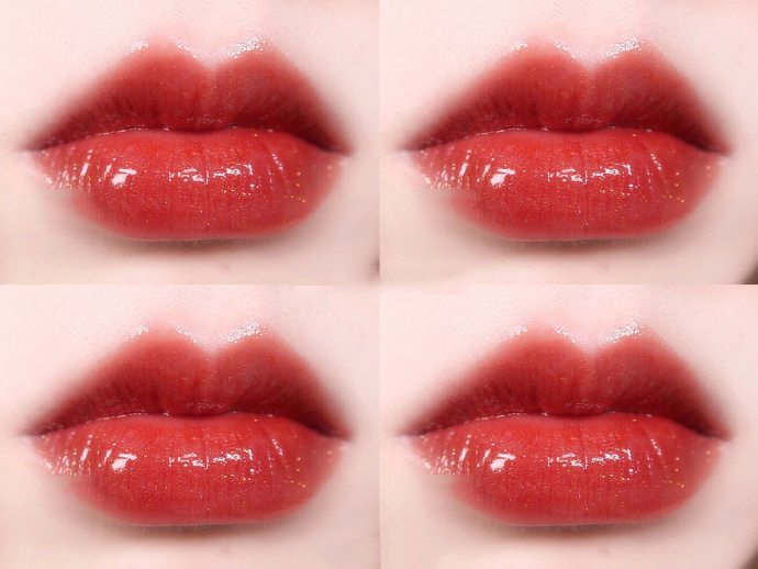 阿玛尼101黑管哑光口红,阿玛尼红管206唇釉深唇试色