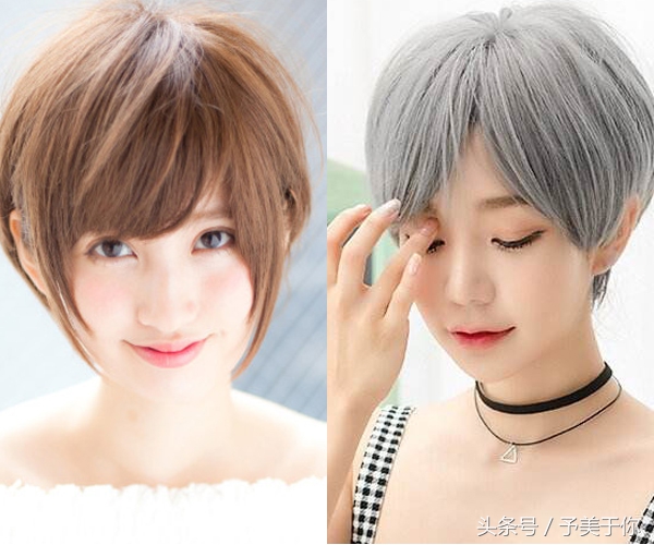 谁说圆脸女生不能剪短发,圆脸女生适合的短发瘦脸发型