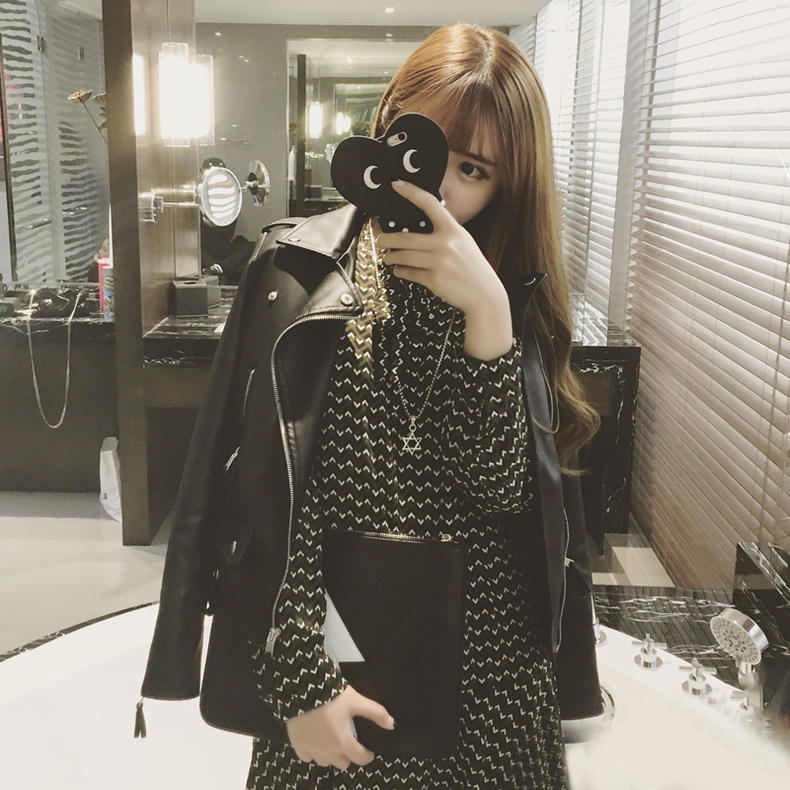 酷炫穿搭皮衣,皮衣穿上又美又酷