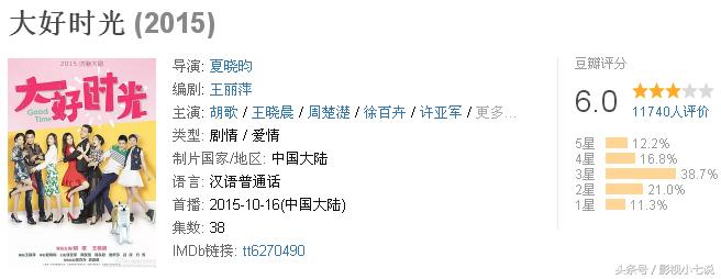 胡歌豆瓣评分最高的电视剧,胡歌的四部零差评电视剧